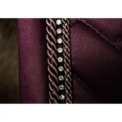 Equestrian Stockholm Zadeldekje Crystal Shine Dressuur Mauve Wine