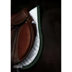 Equestrian Stockholm Zadeldekje Modern Springen Wit/Sycamore Green