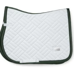 Equestrian Stockholm Zadeldekje Modern Springen Wit/Sycamore Green