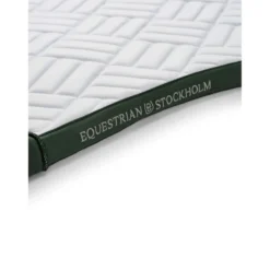 Equestrian Stockholm Zadeldekje Modern Springen Wit/Sycamore Green