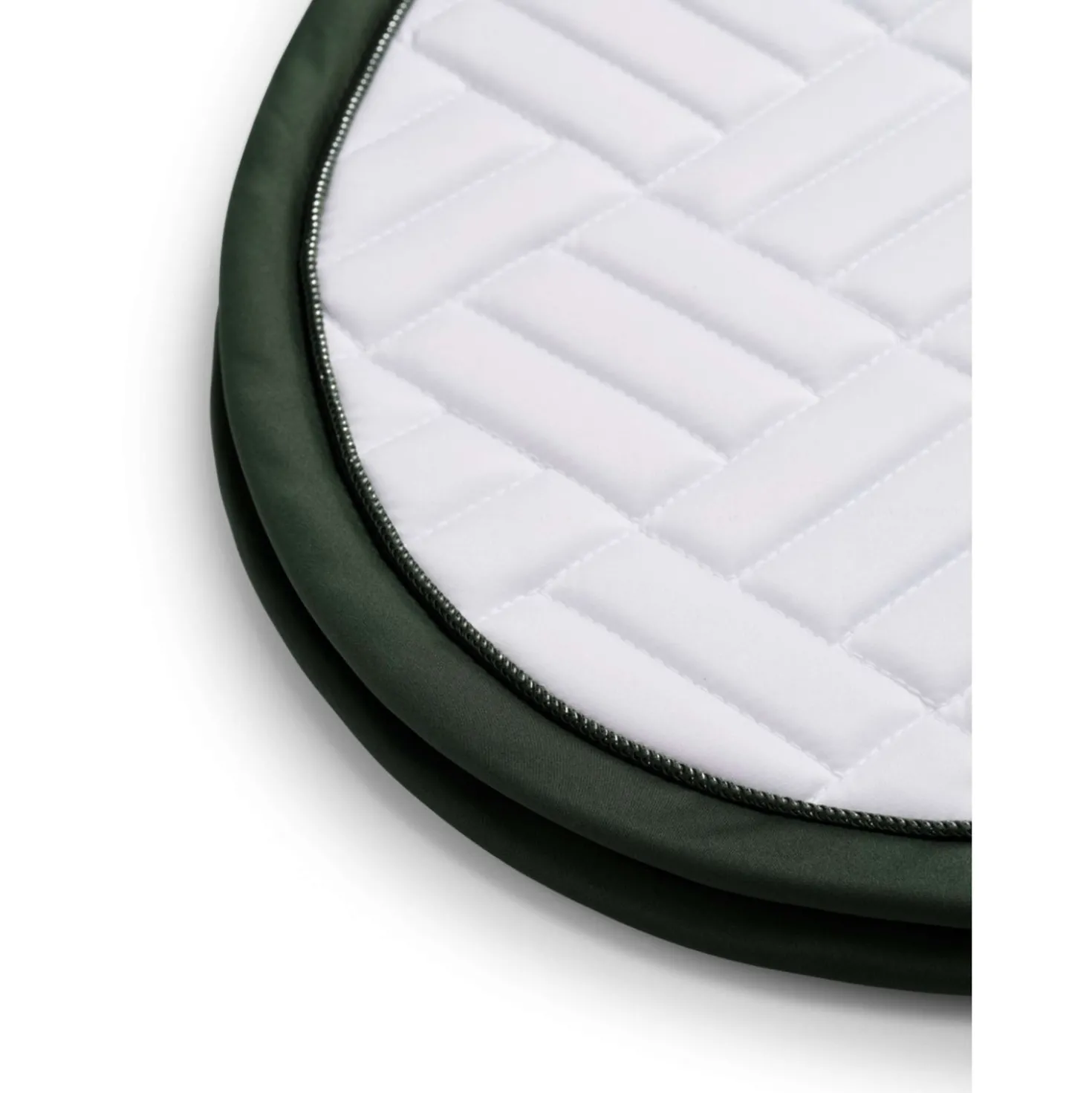 Equestrian Stockholm Zadeldekje Modern Springen Wit/Sycamore Green