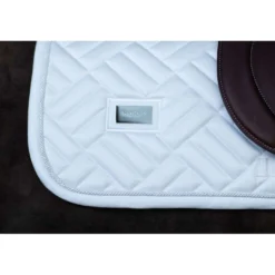 Equestrian Stockholm Zadeldekje Modern Springen White Silver