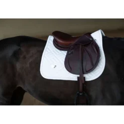Equestrian Stockholm Zadeldekje Modern Springen White Silver