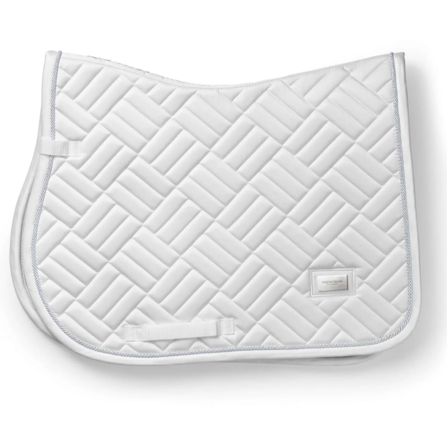 Equestrian Stockholm Zadeldekje Modern Springen White Silver