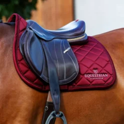 Equestrian Stockholm Zadeldekje Line Springen Bordeaux