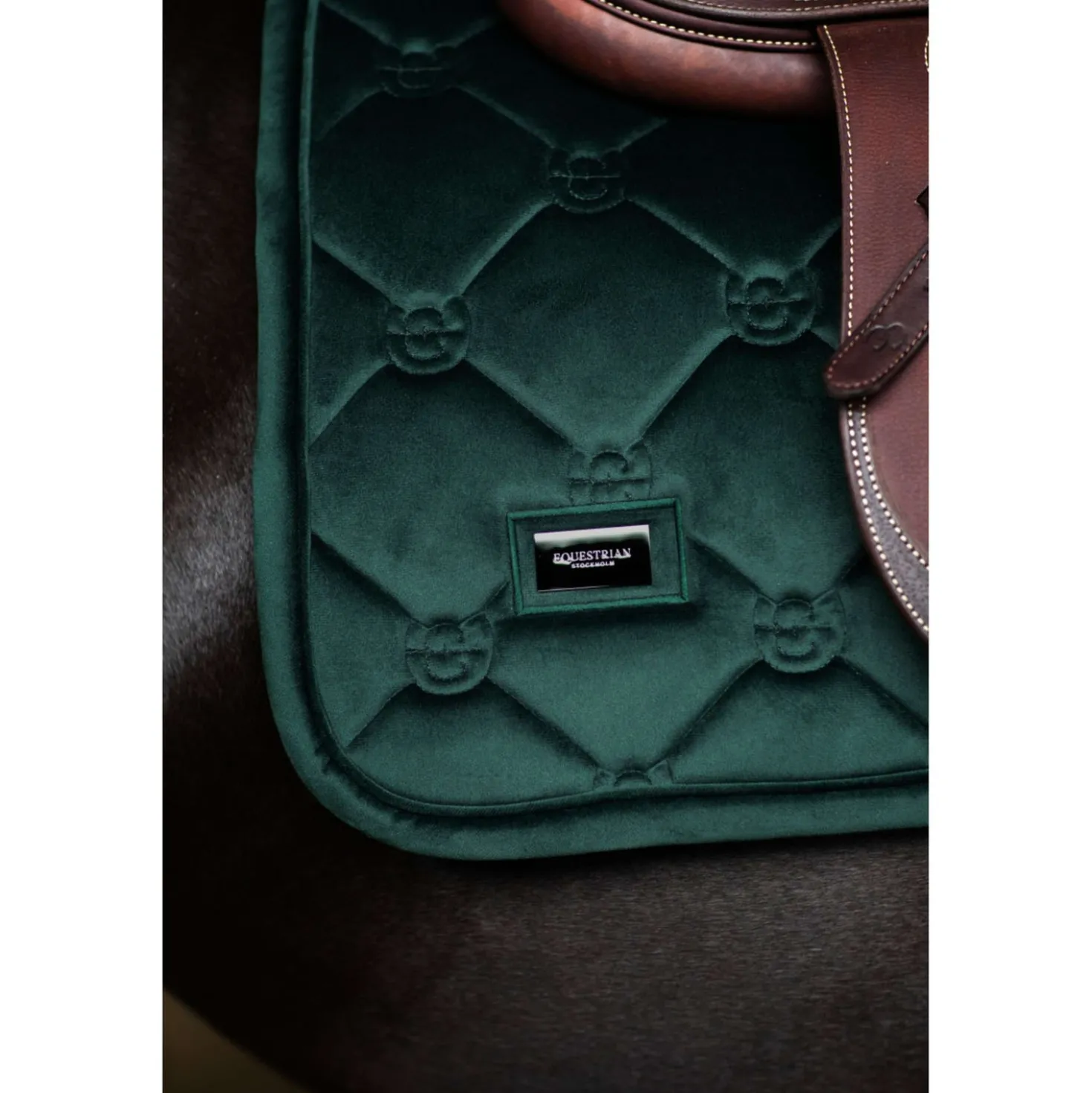 Equestrian Stockholm Zadeldekje Velvet Springen Sycamore Green