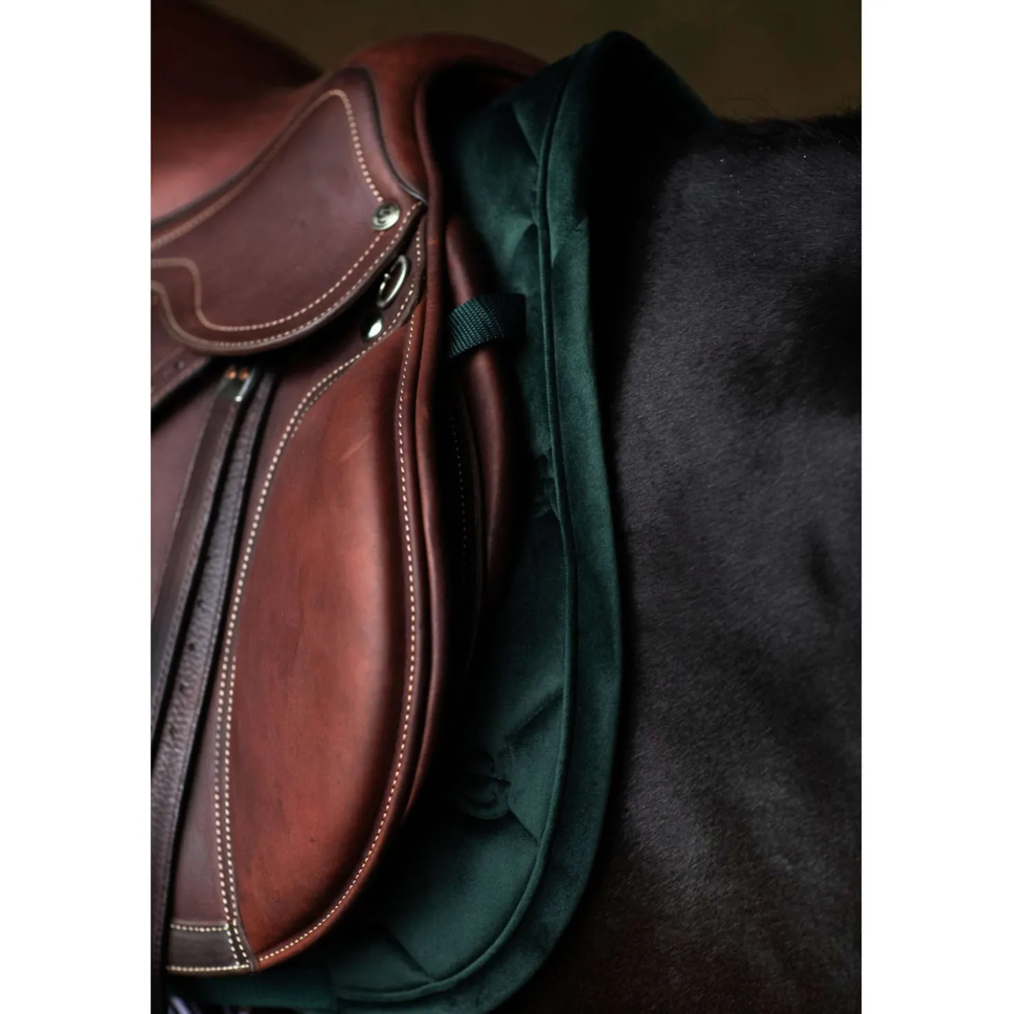 Equestrian Stockholm Zadeldekje Velvet Springen Sycamore Green
