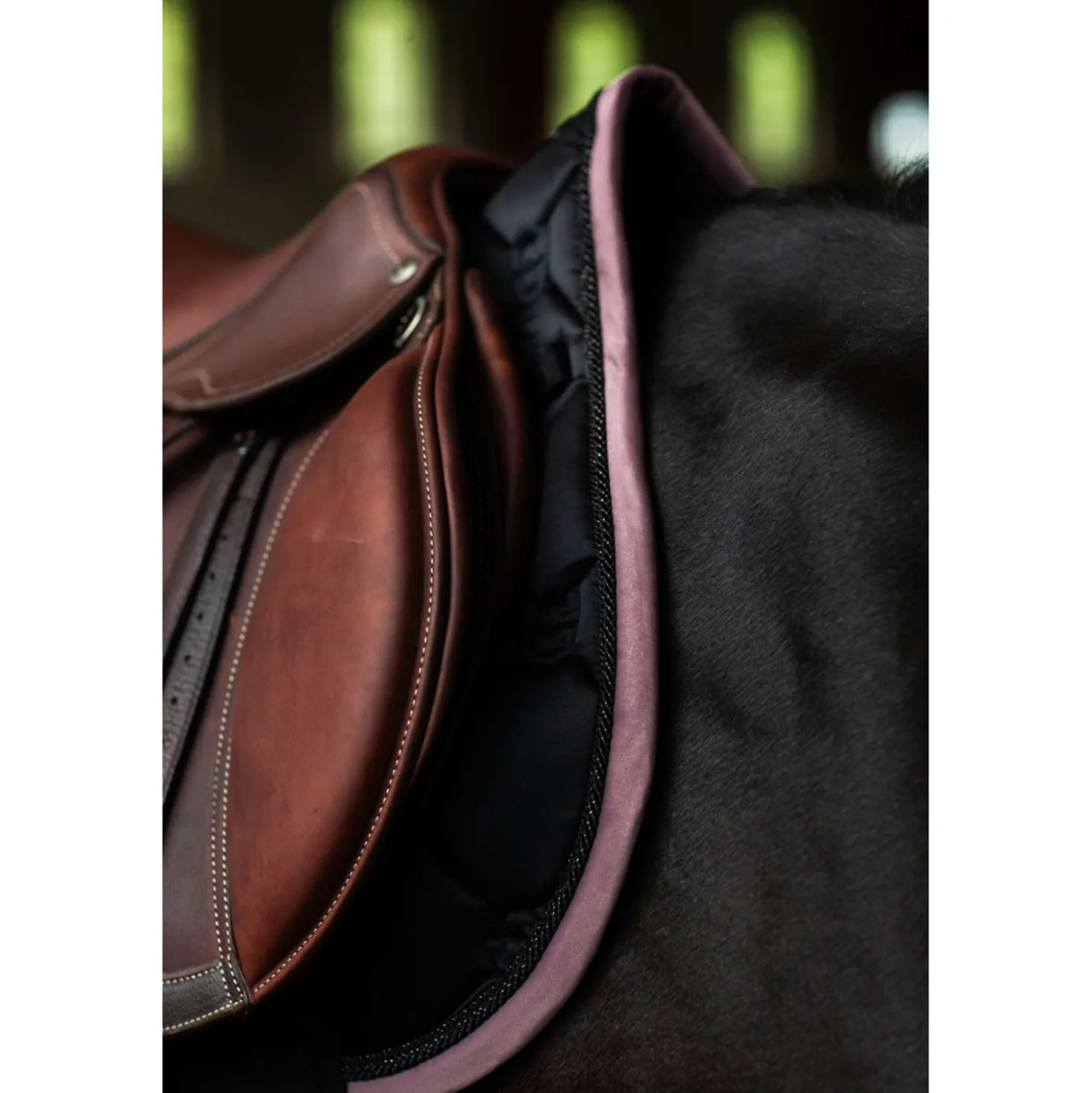Equestrian Stockholm Zadeldekje Springen Zwart/Blush