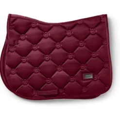 Equestrian Stockholm Zadeldekje Satin Springen Merlot