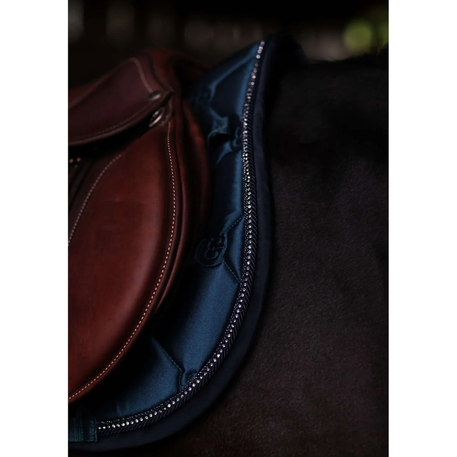 Equestrian Stockholm Zadeldekje Crystal Shine Springen Blue Meadow
