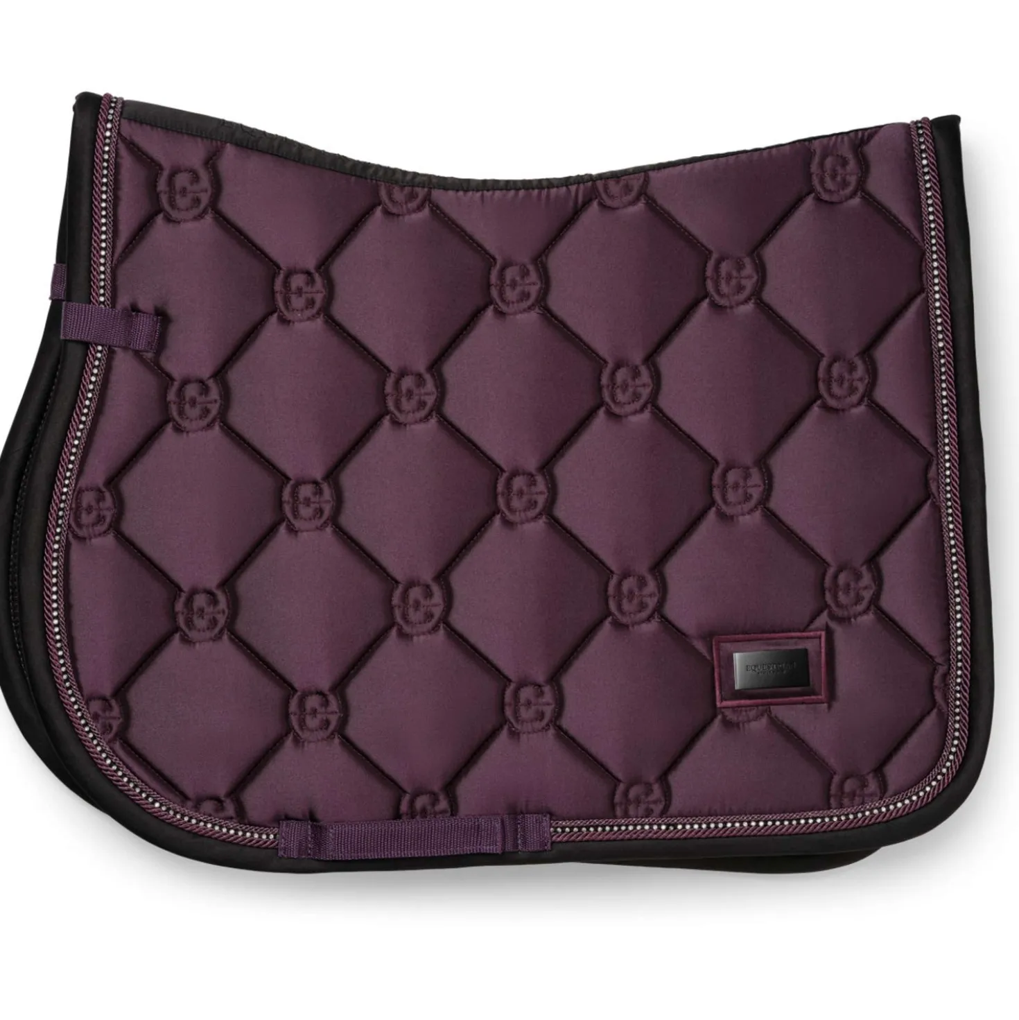 Equestrian Stockholm Zadeldekje Crystal Shine Springen Mauve Wine