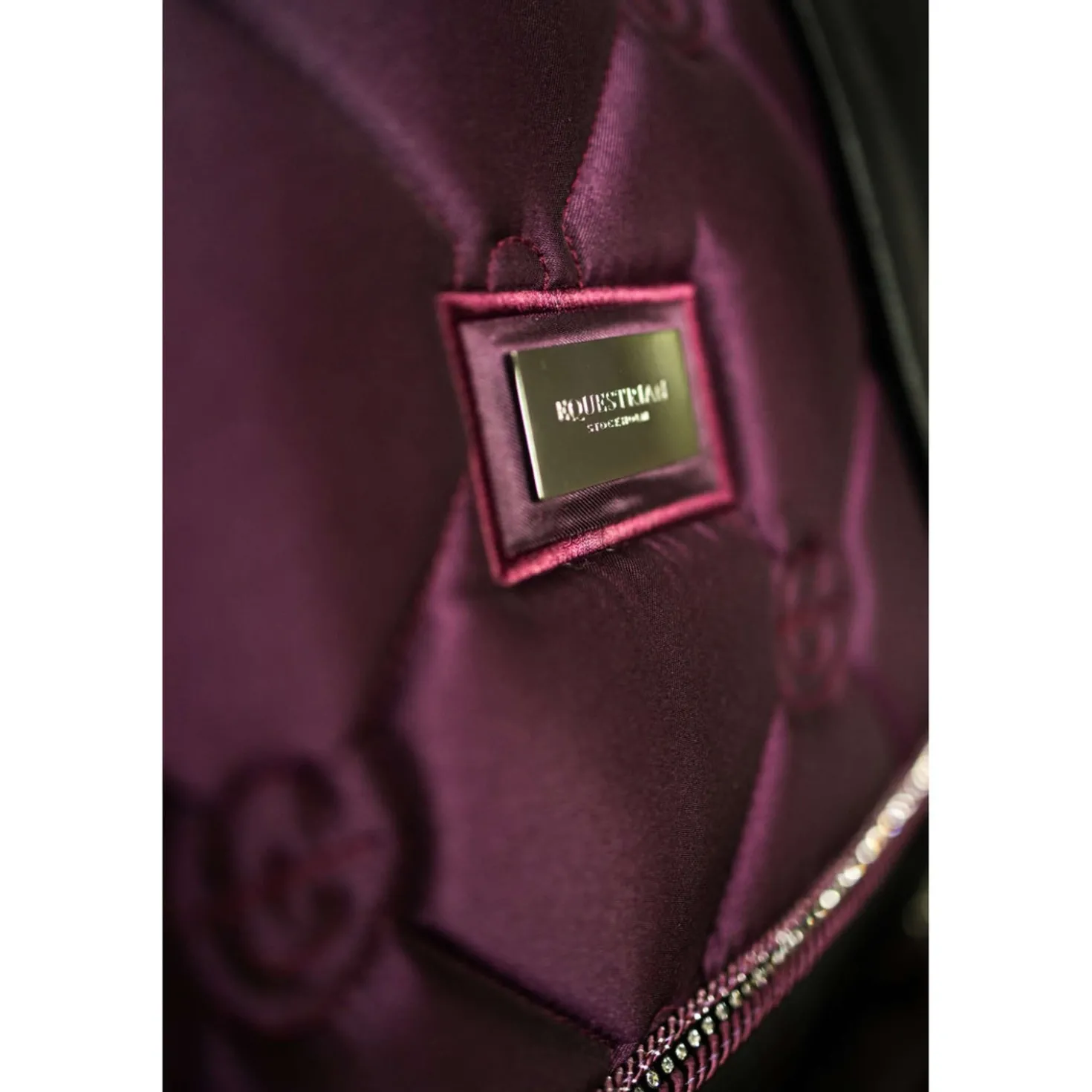 Equestrian Stockholm Zadeldekje Crystal Shine Springen Mauve Wine