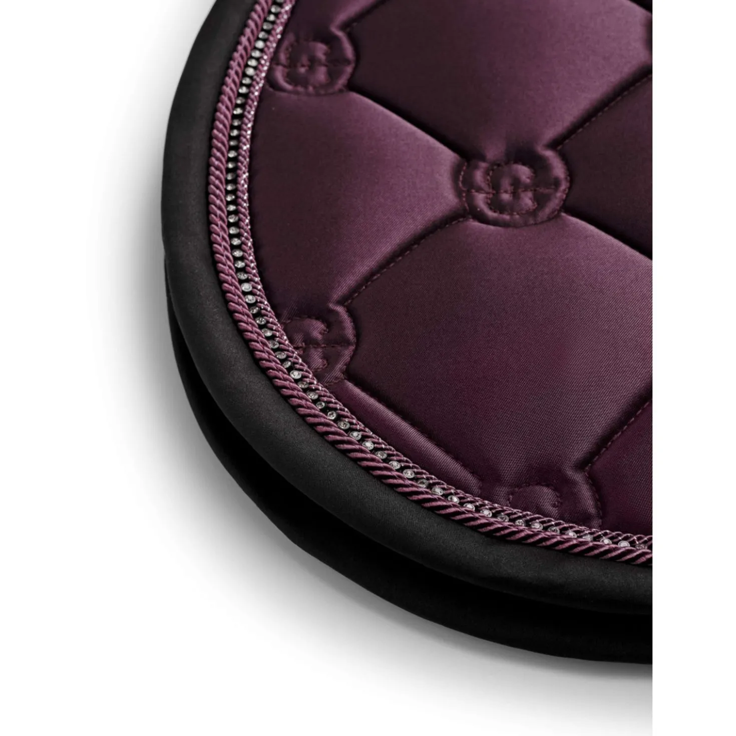 Equestrian Stockholm Zadeldekje Crystal Shine Springen Mauve Wine