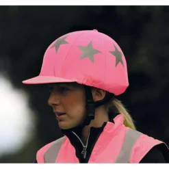 Equi-Flector by Shires Cap Cover Team Pink