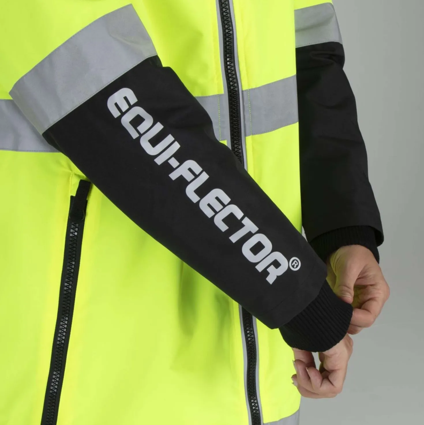 Equi-Flector by Shires Reflecterende Jas Lang Geel