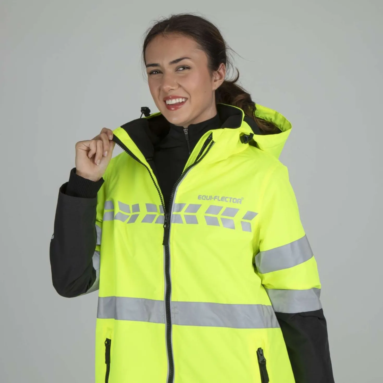Equi-Flector by Shires Reflecterende Jas Lang Geel