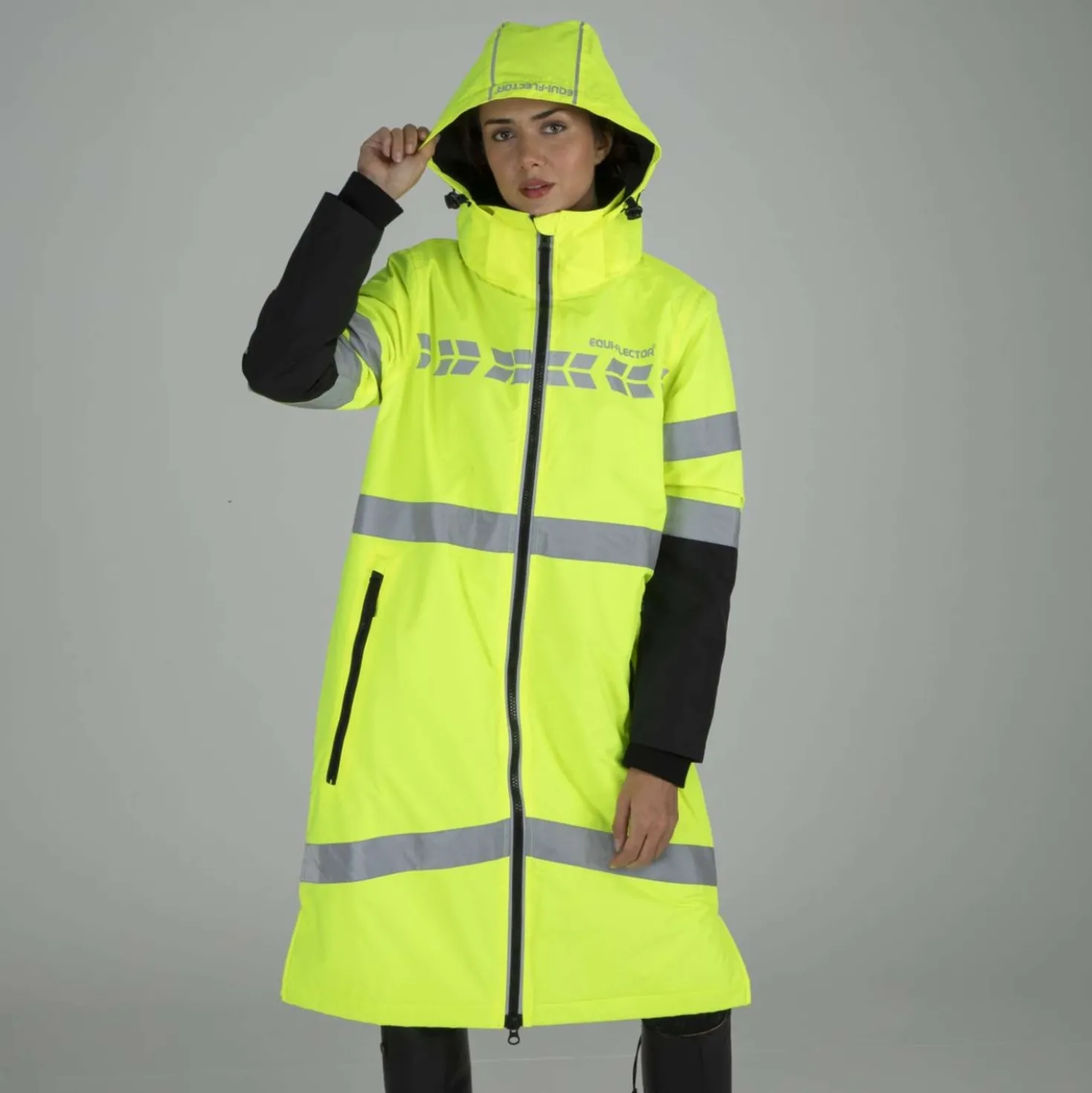 Equi-Flector by Shires Reflecterende Jas Lang Geel