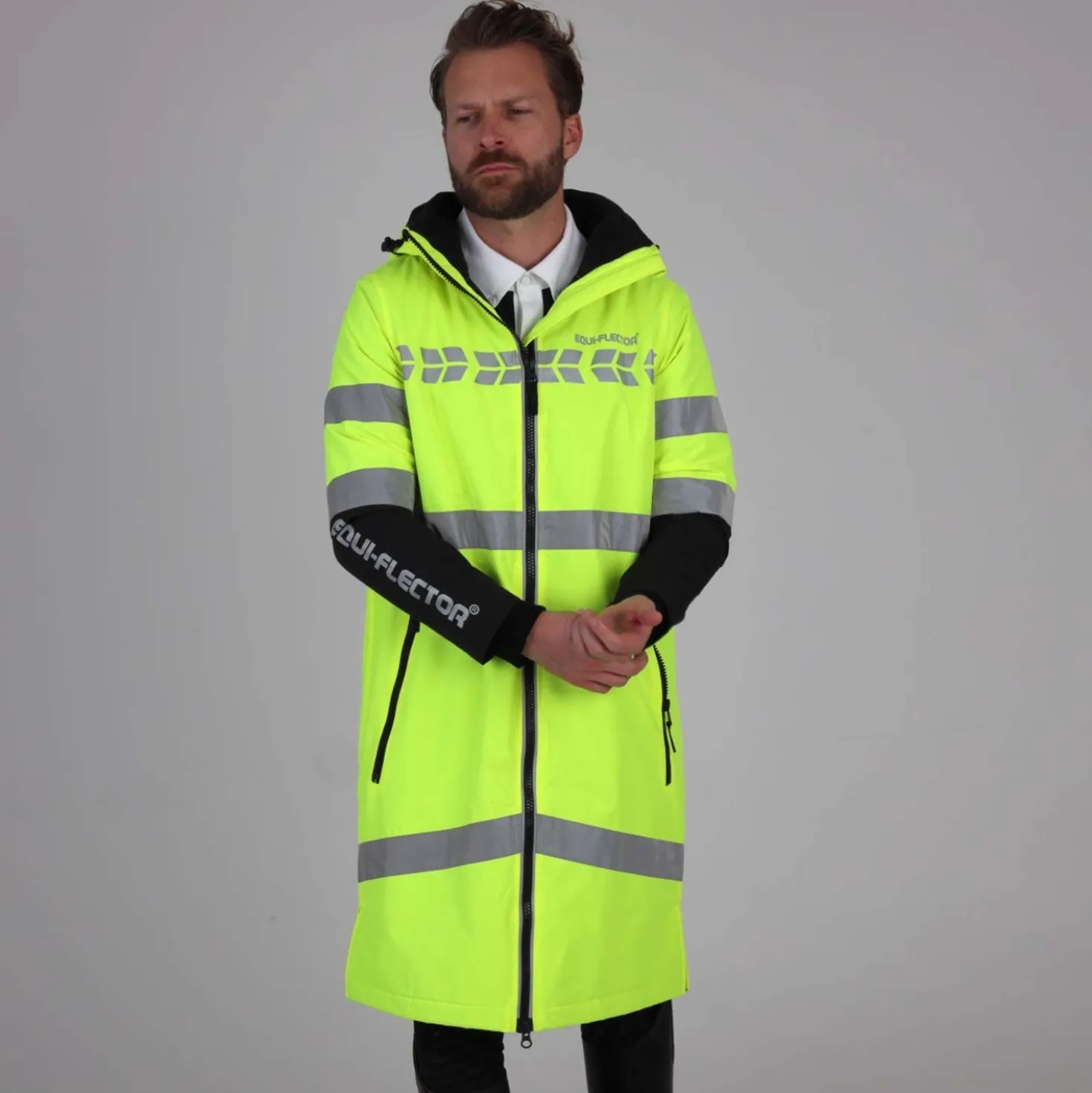 Equi-Flector by Shires Reflecterende Jas Lang Geel