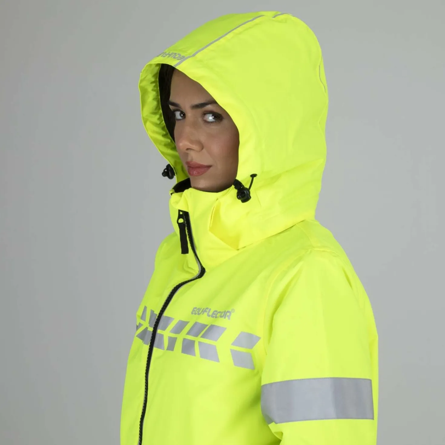 Equi-Flector by Shires Reflecterende Jas Lang Geel