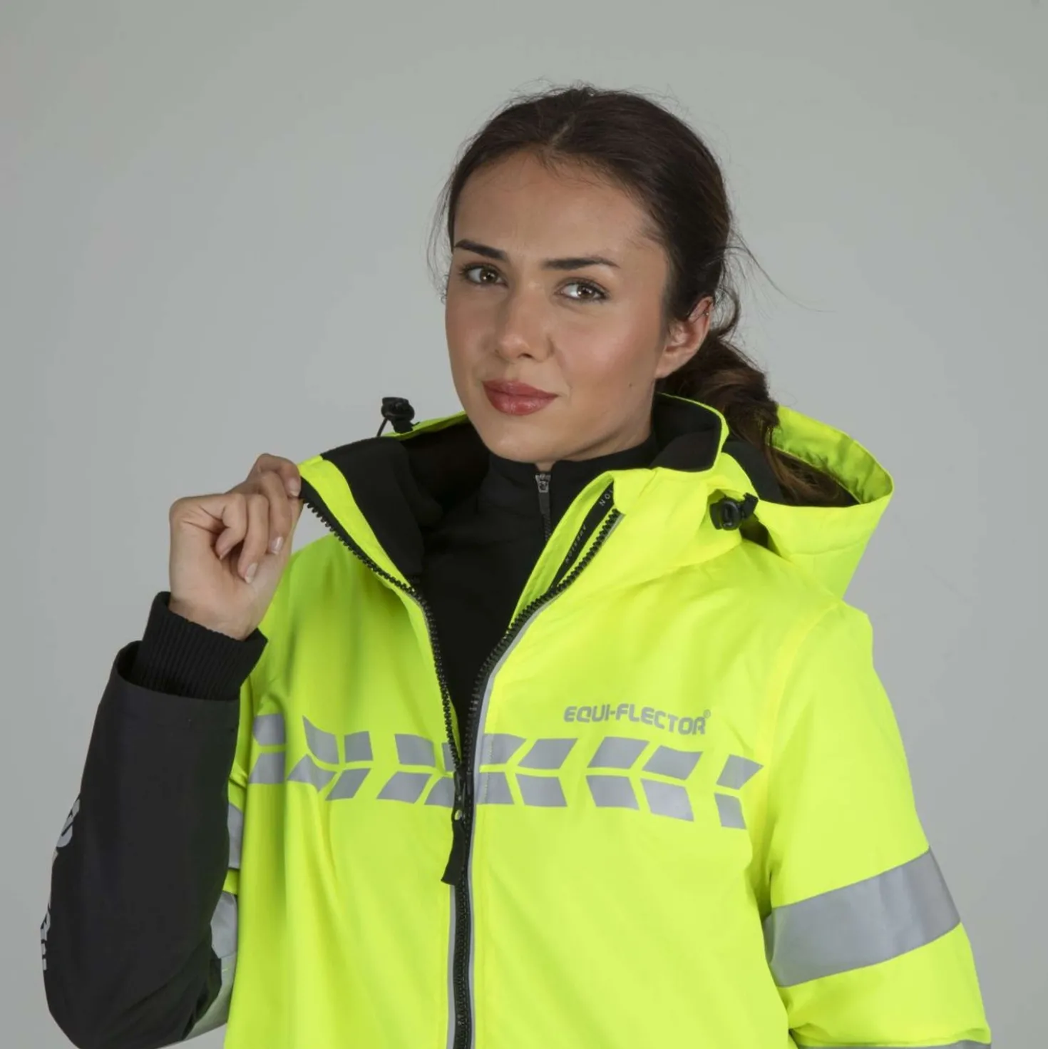 Equi-Flector by Shires Reflecterende Jas Lang Geel