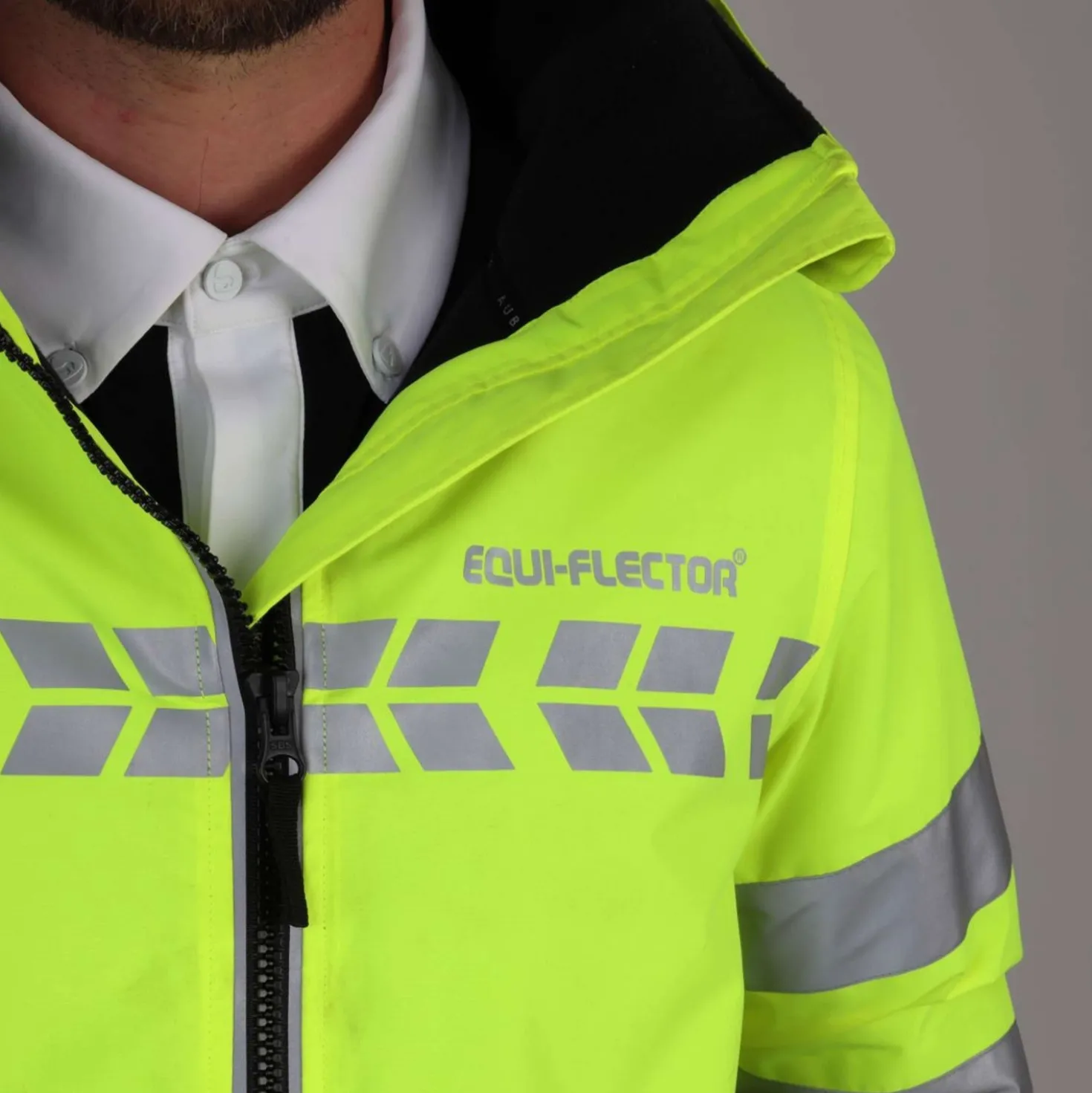 Equi-Flector by Shires Reflecterende Jas Lang Geel