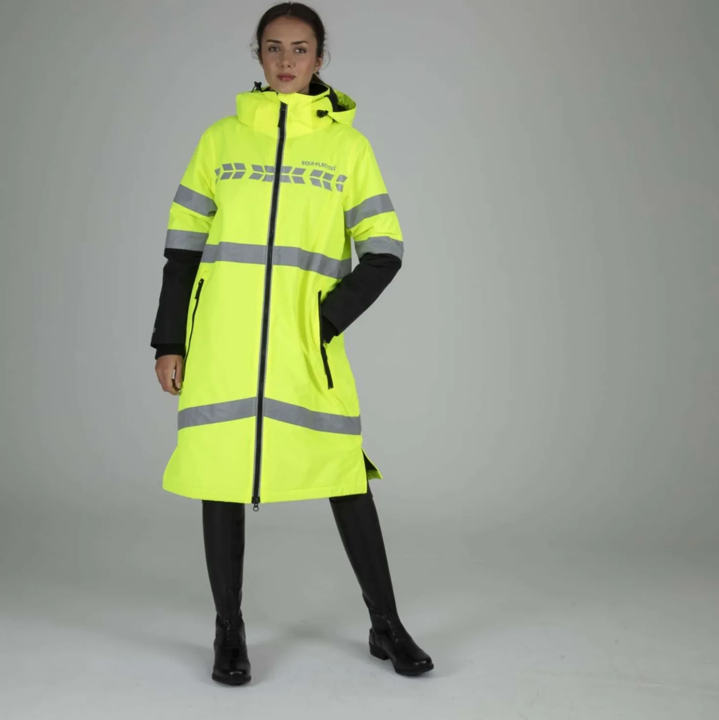Equi-Flector by Shires Reflecterende Jas Lang Geel