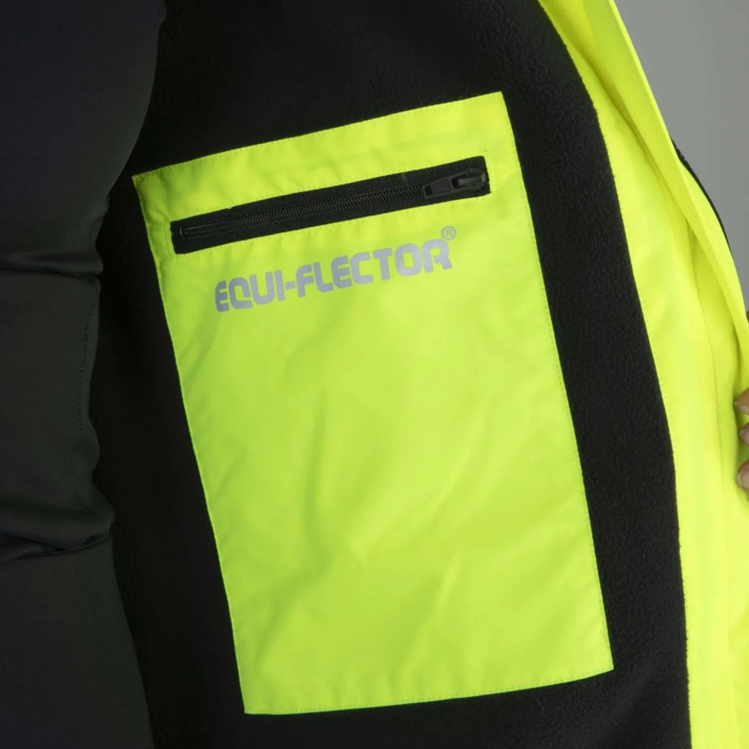 Equi-Flector by Shires Reflecterende Jas Lang Geel