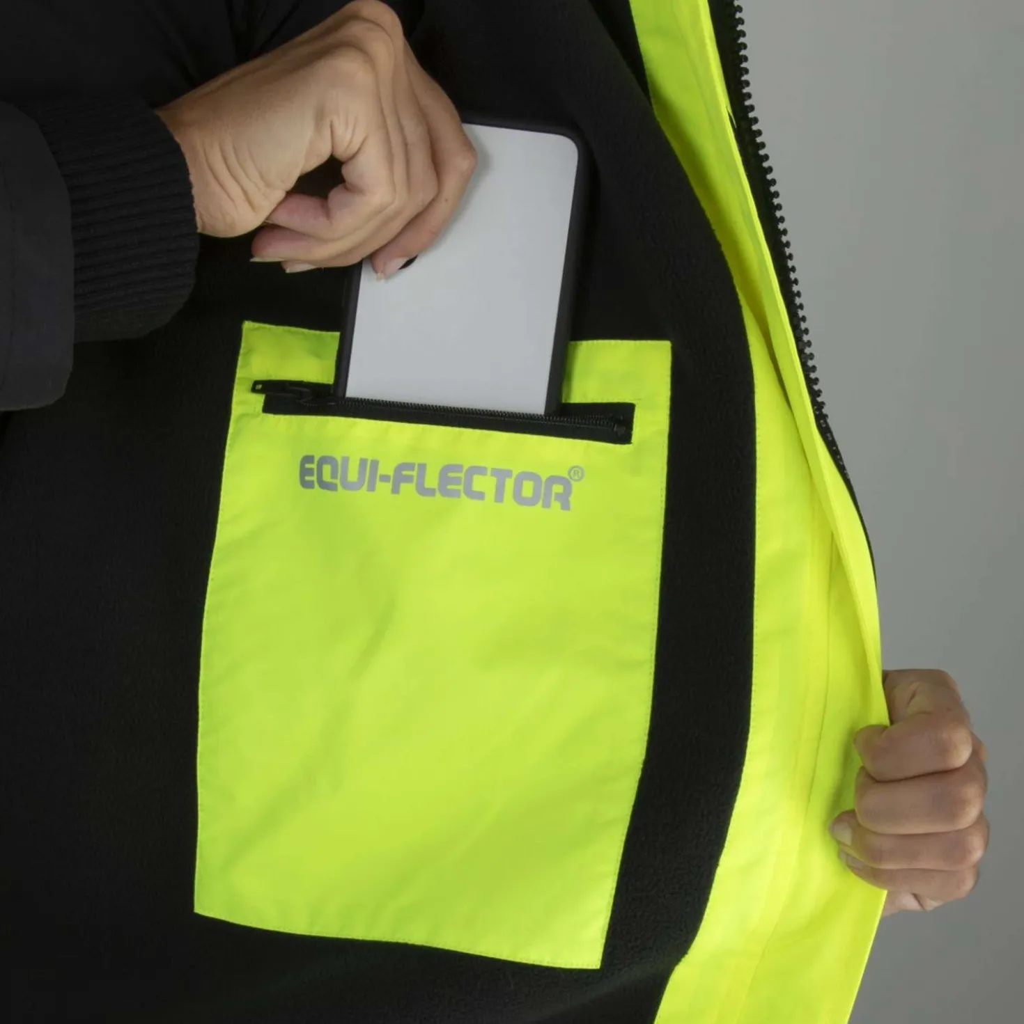 Equi-Flector by Shires Reflecterende Jas Lang Geel