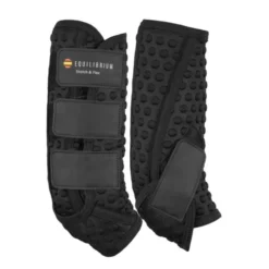 Equilibrium Beenbeschermers Stretch & Flex Training Zwart