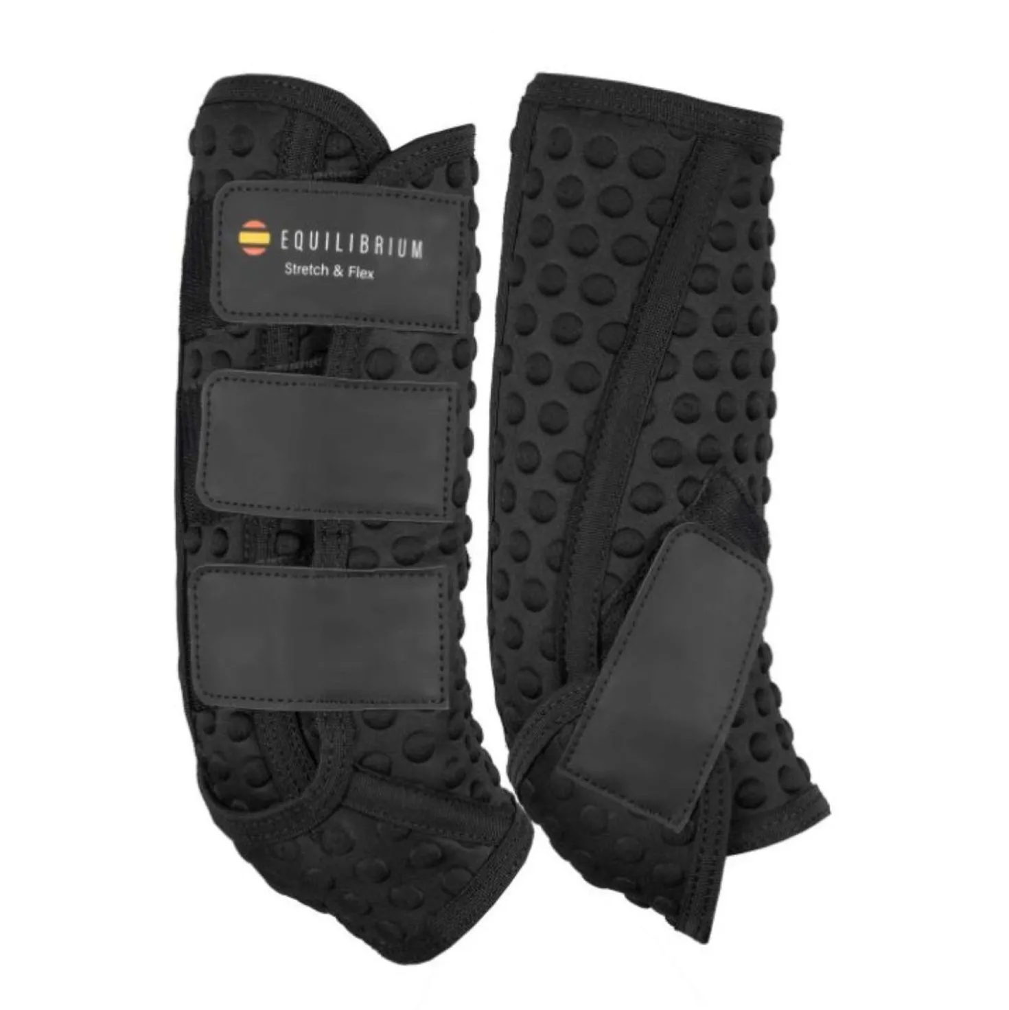 Equilibrium Beenbeschermers Stretch & Flex Training Zwart