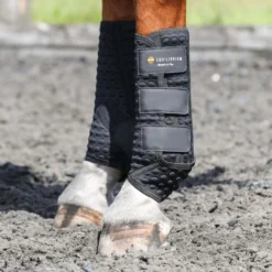 Equilibrium Beenbeschermers Stretch & Flex Training Zwart