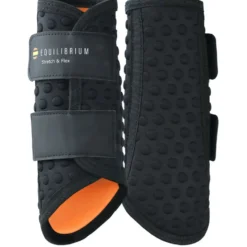 Equilibrium Beenbeschermers Stretch & Flex Flatwork Zwart