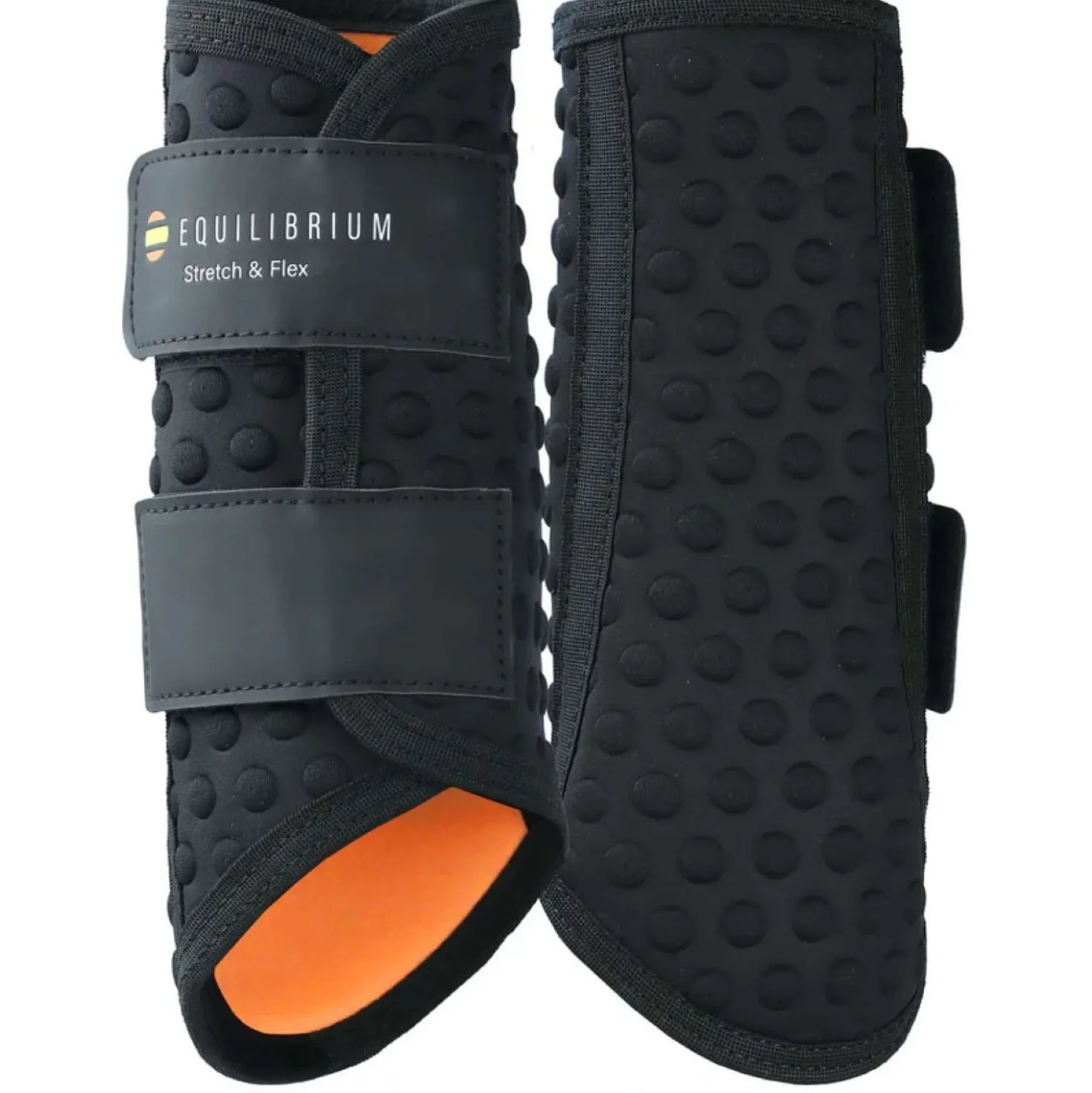 Equilibrium Beenbeschermers Stretch & Flex Flatwork Zwart