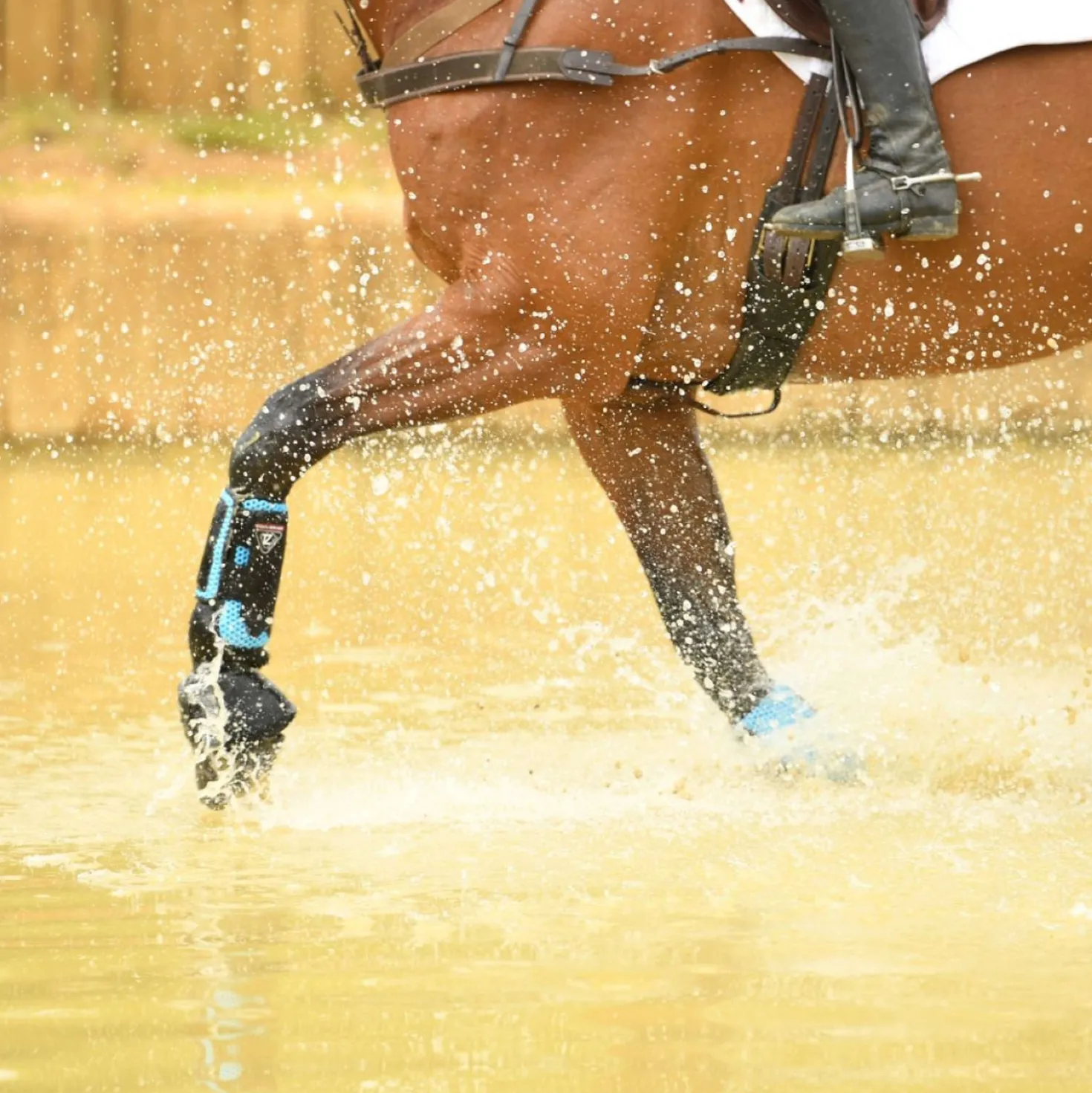 Equilibrium Beenbeschermers Tri-Zone Impact Sports Voor Azure Blue