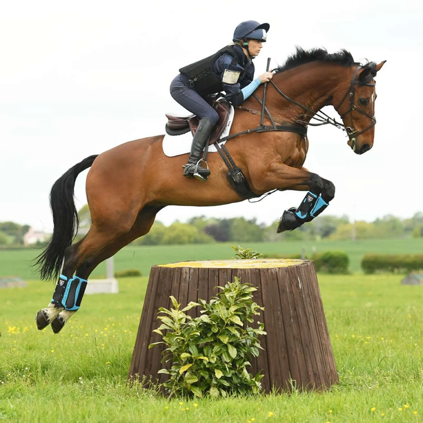 Equilibrium Beenbeschermers Tri-Zone Impact Sports Voor Azure Blue