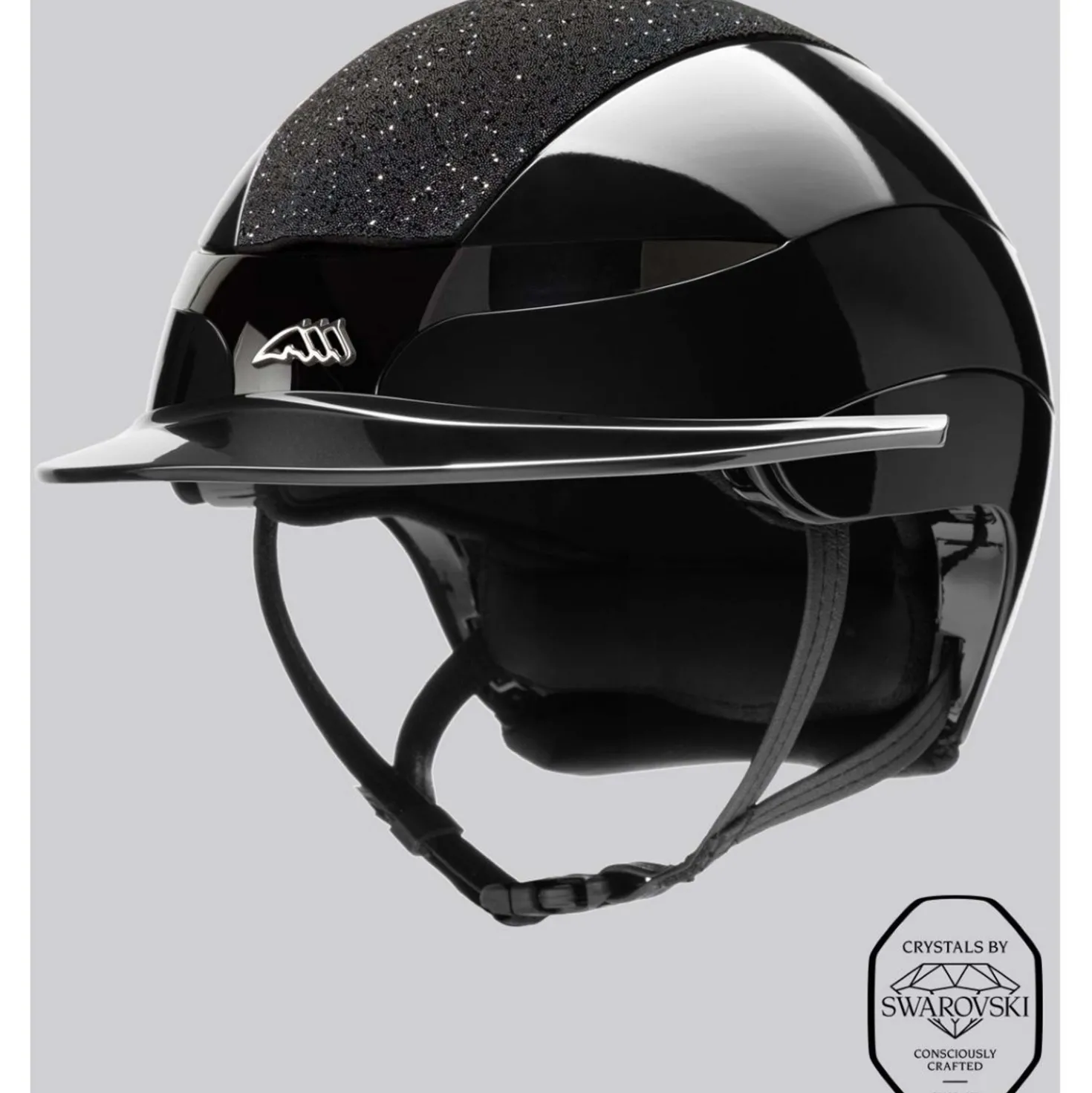 Equiline Cap Xanto Swarovski Zwart
