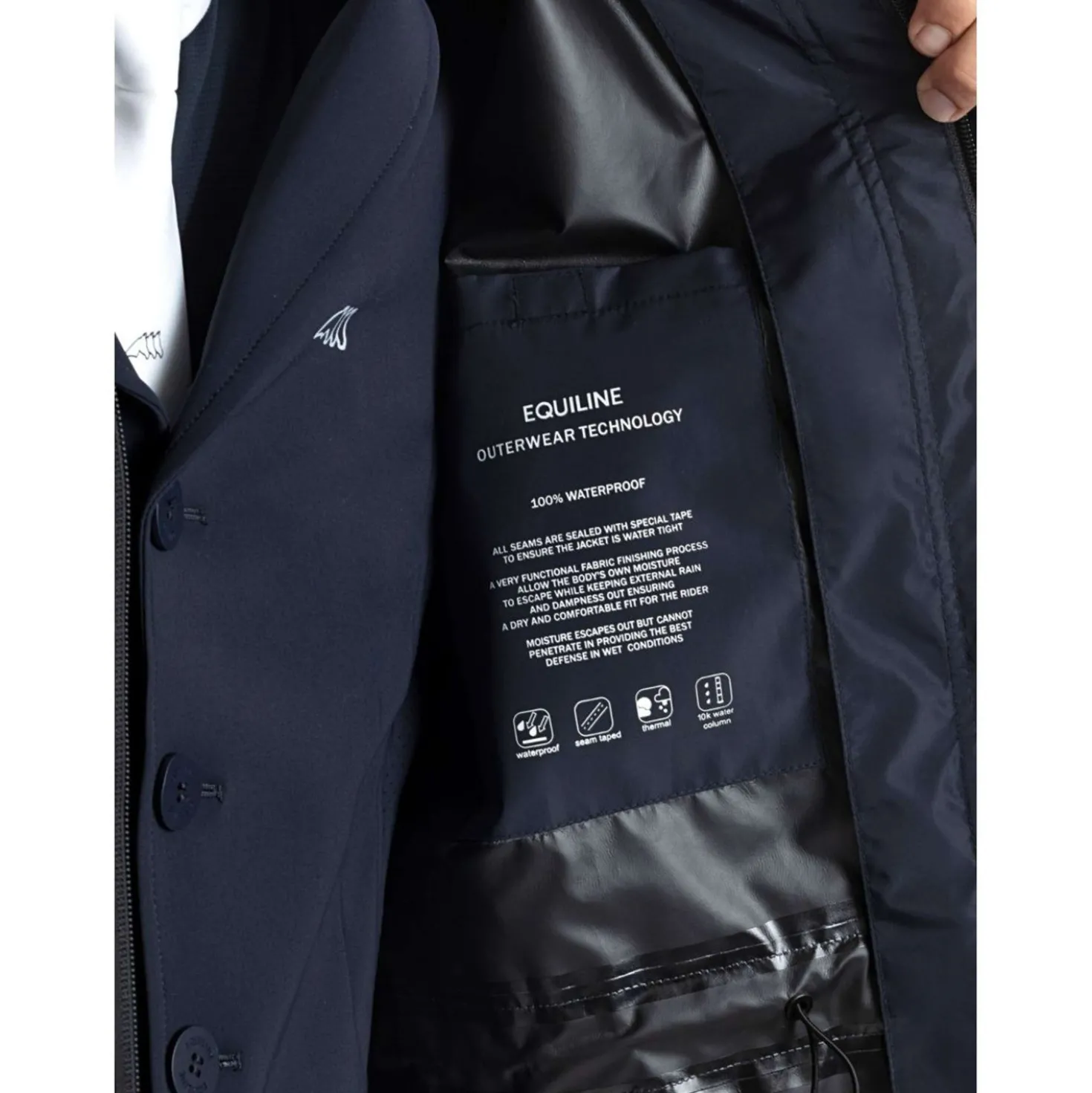 Equiline Regenjas Eqrevek Navy