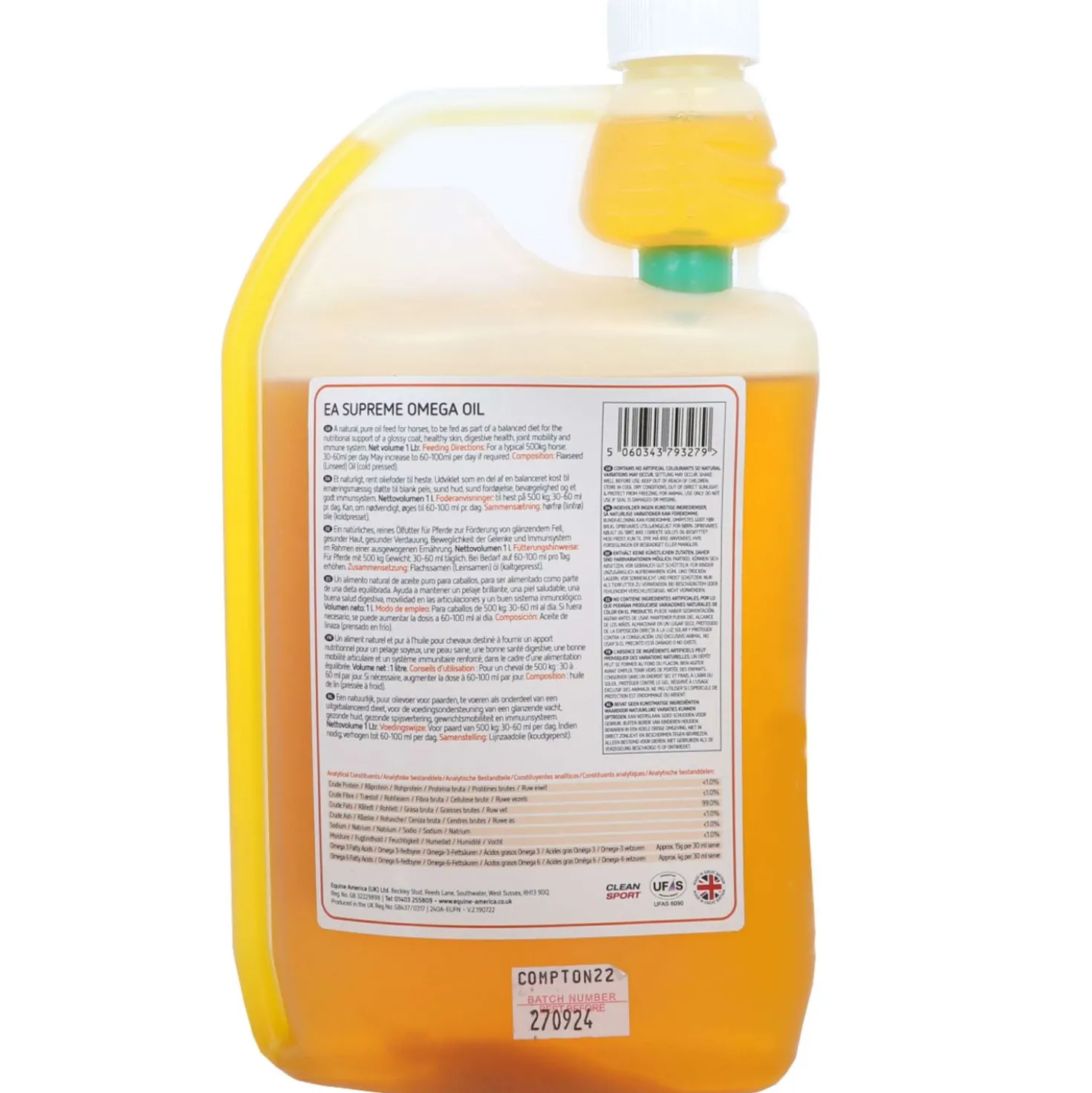 Equine America EA Supreme Omega Oil