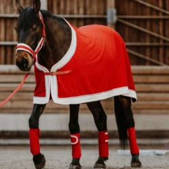 EQUITHÈME Bandages Kerst Rood