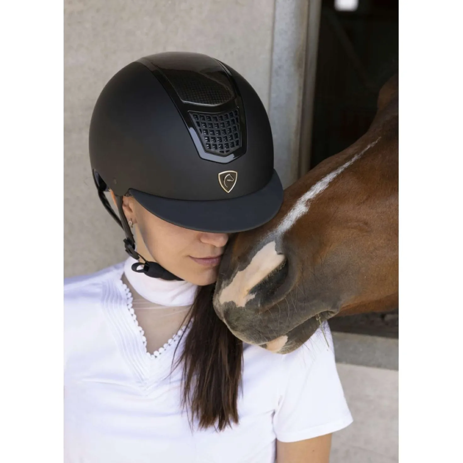 EQUITHÈME Cap Airy Zwart/Carbon