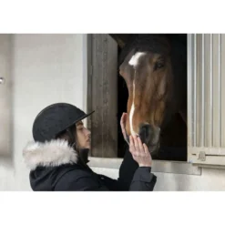 EQUITHÈME Cap Glint Lamé Zwart/Roségoud