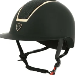 EQUITHÈME Cap Glint Mat Zwart/Roségoud