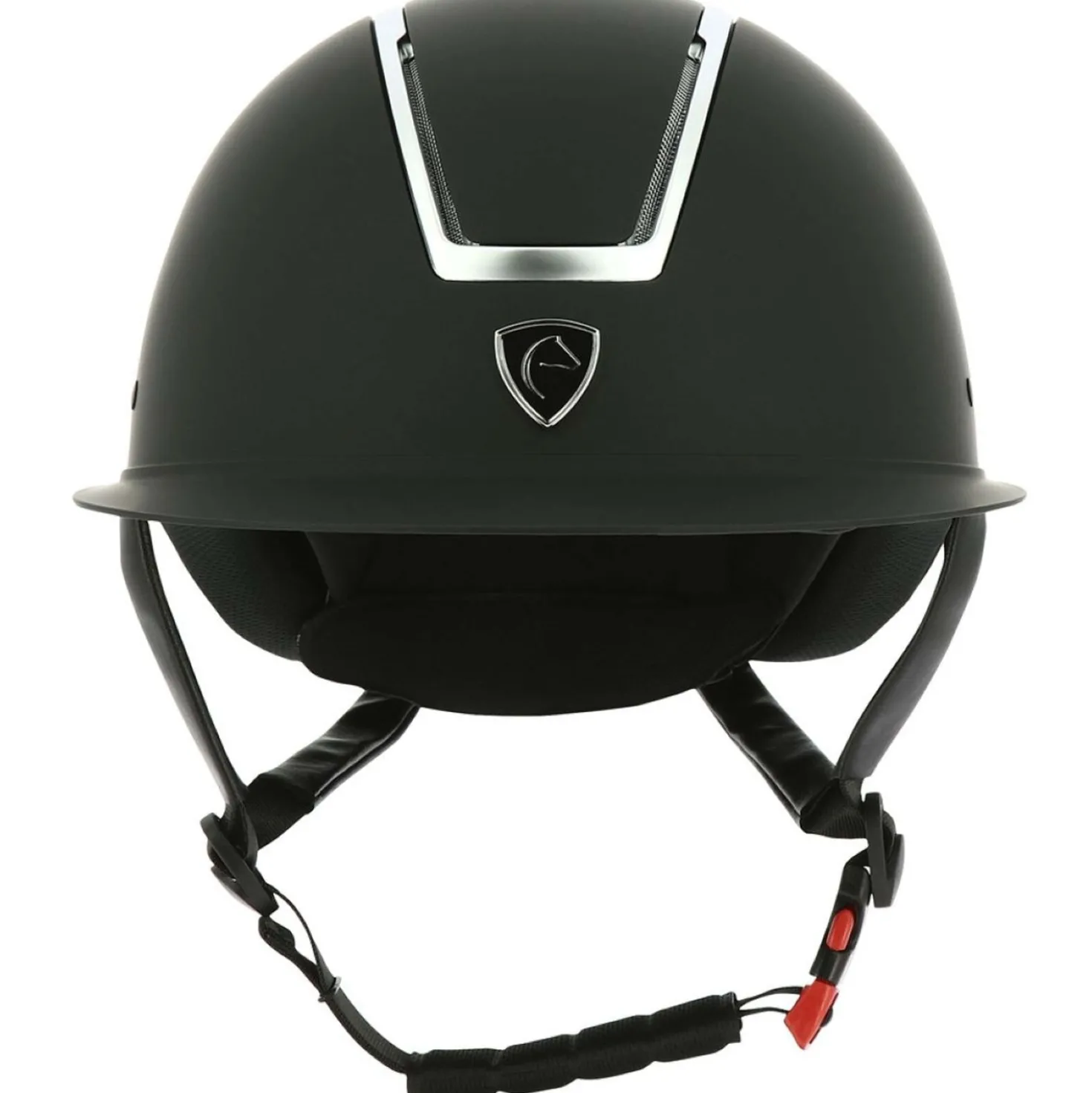 EQUITHÈME Cap Glint Mat Zwart/Zilver