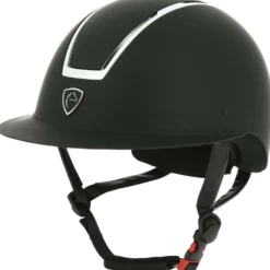 EQUITHÈME Cap Glint Mat Zwart/Zilver