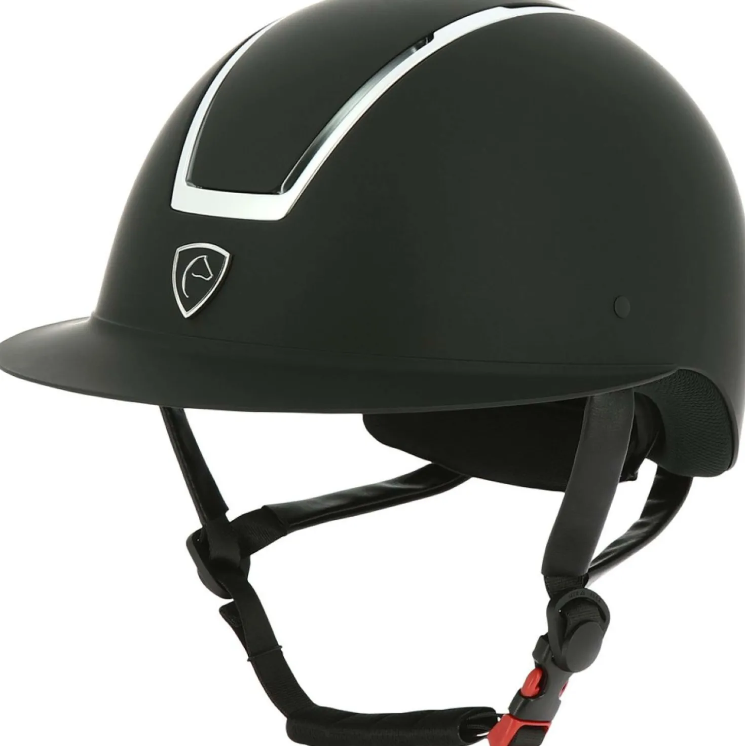 EQUITHÈME Cap Glint Mat Zwart/Zilver