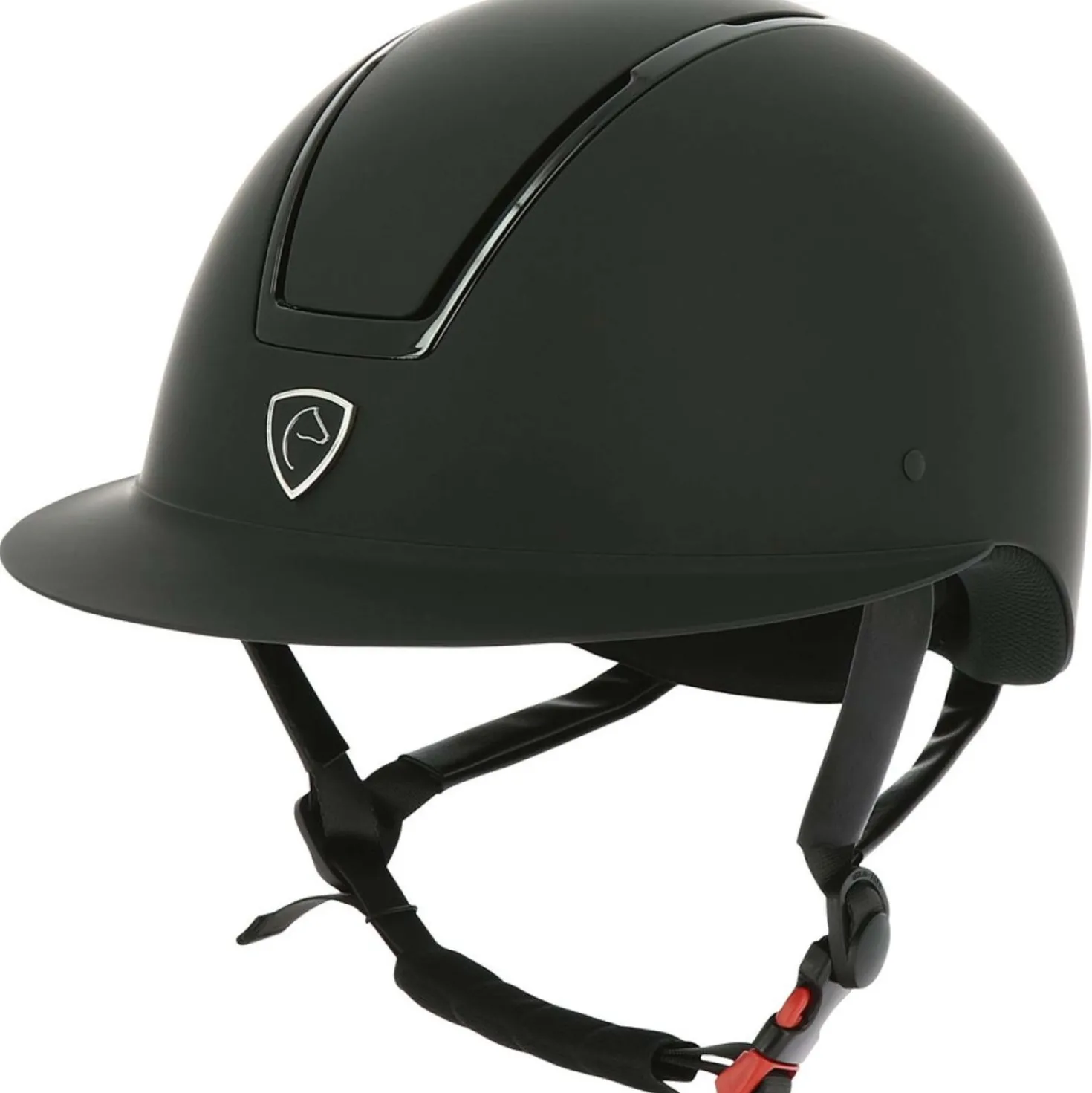 EQUITHÈME Cap Glint Mat Zwart/Zwart