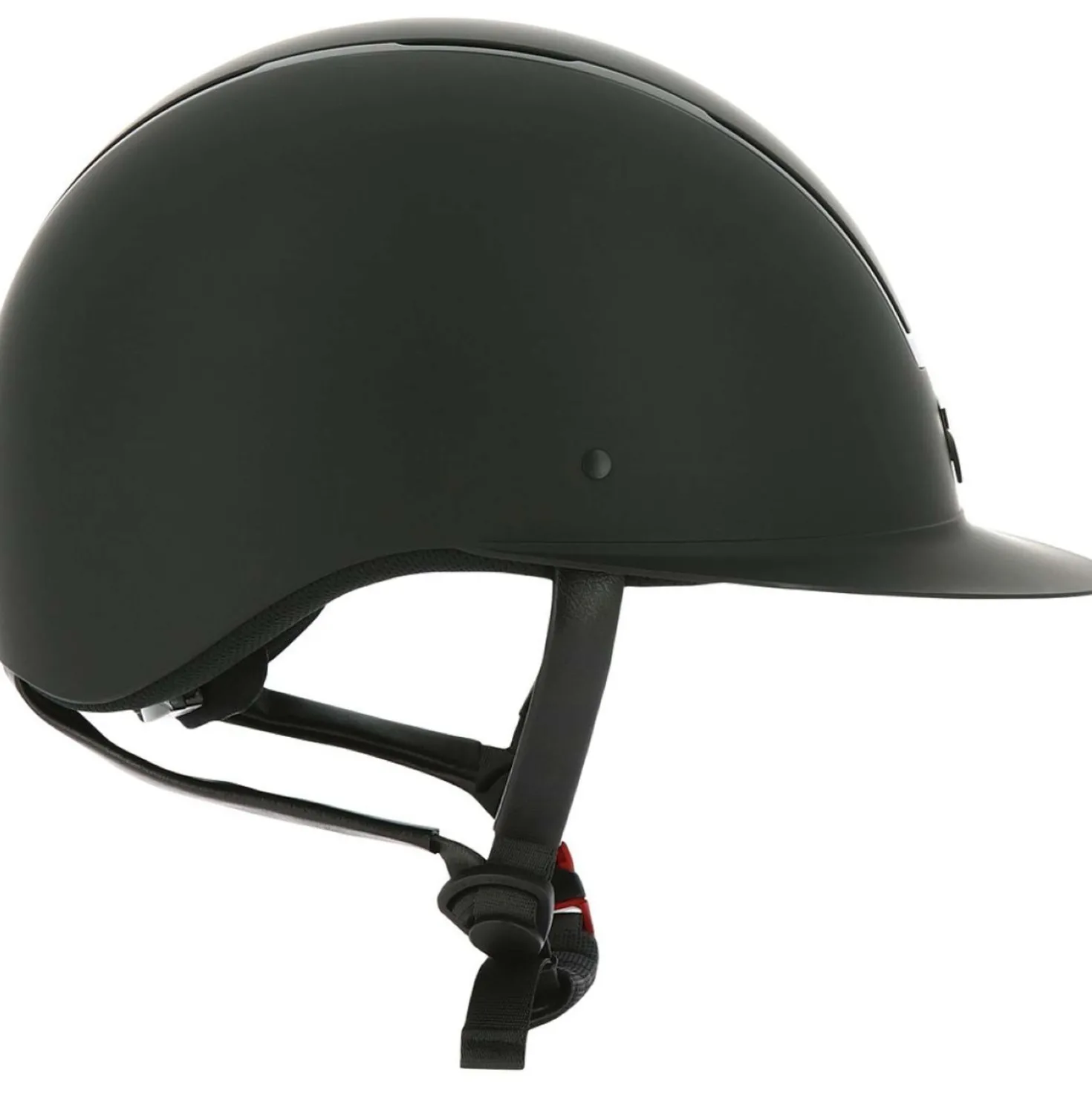 EQUITHÈME Cap Glint Mat Zwart/Zwart