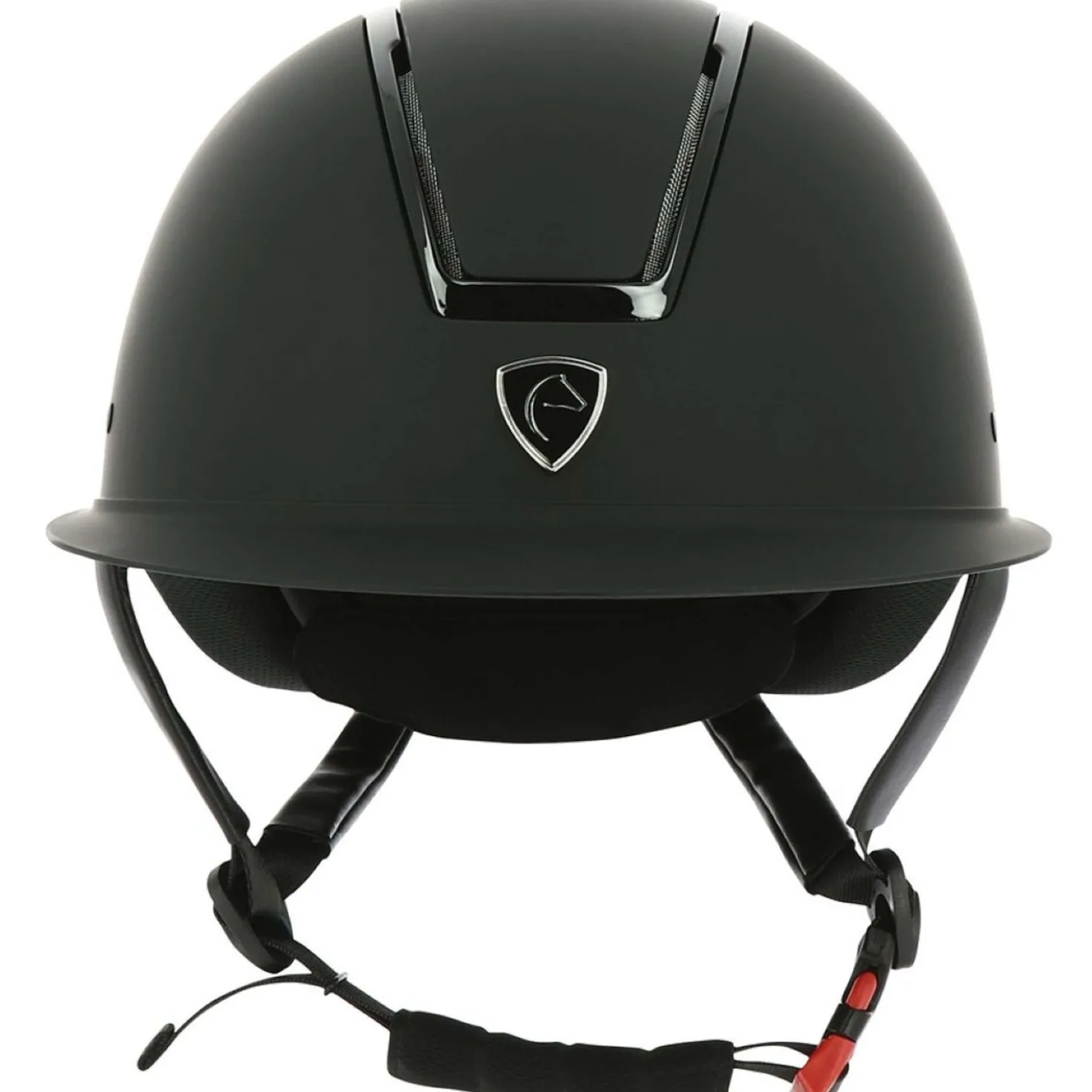 EQUITHÈME Cap Glint Mat Zwart/Zwart