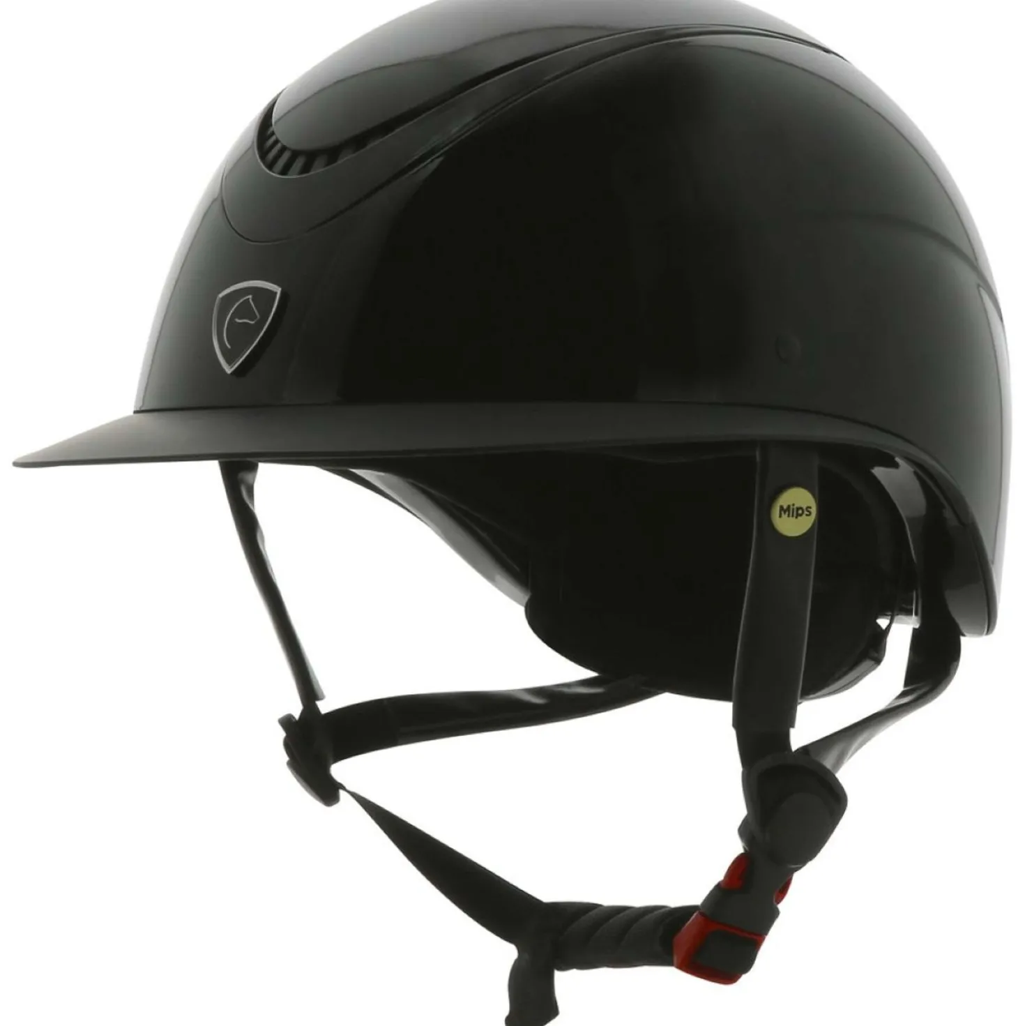 EQUITHÈME Cap Wings Mips Zwart Shiny