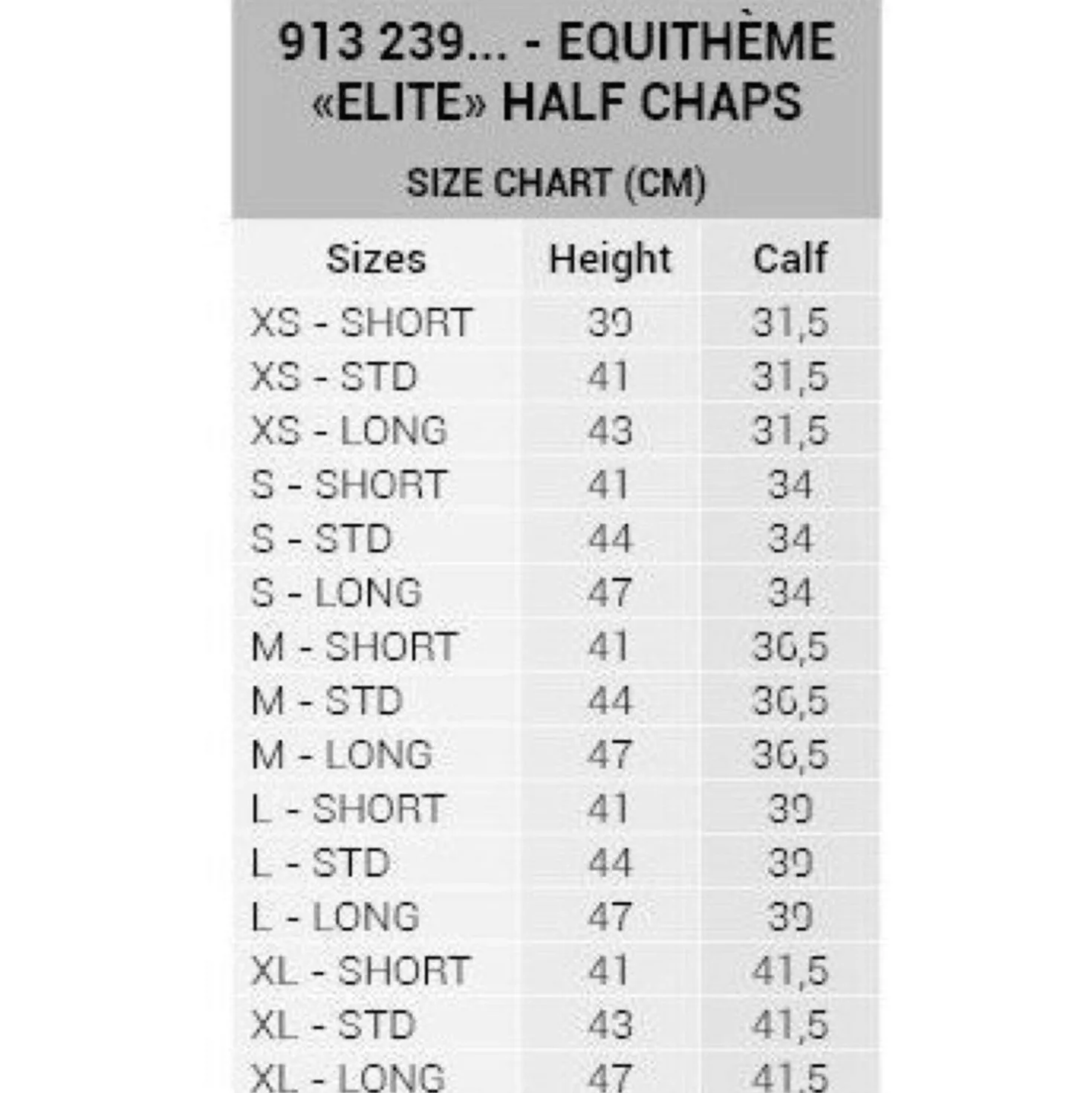 EQUITHÈME Chaps Elite Zwart